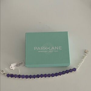 Park Lane Amethyst Bracelet with Silver Accents
